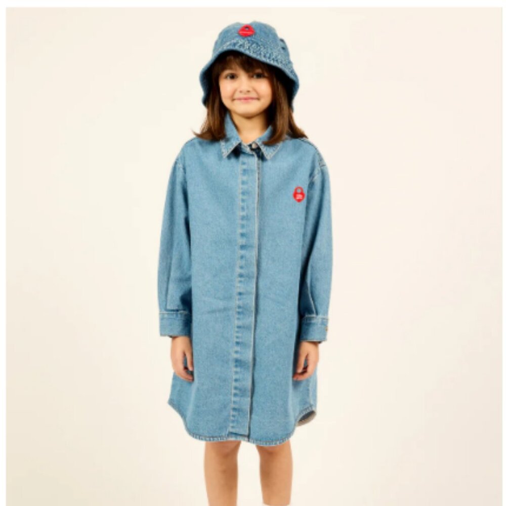 Parni Girls Long Sleeve Denim Shirtdress